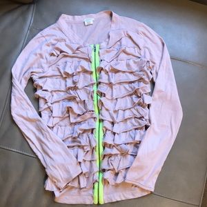 Cute j crew ruffle cardi